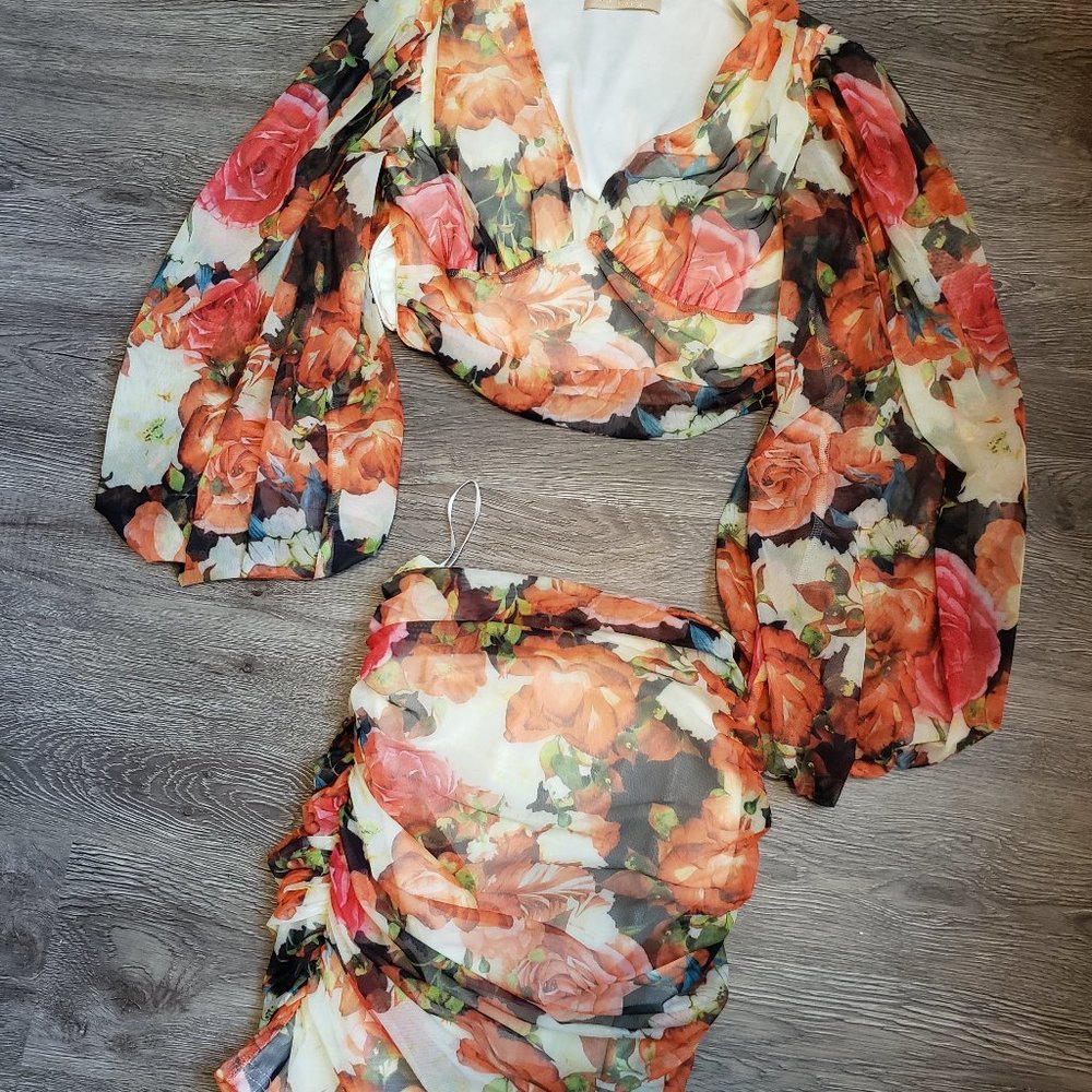 Floral set sexy festival